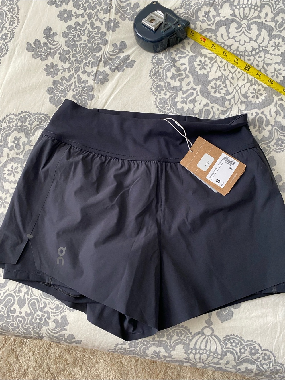 On Running Women's Black Athletic Running Shorts